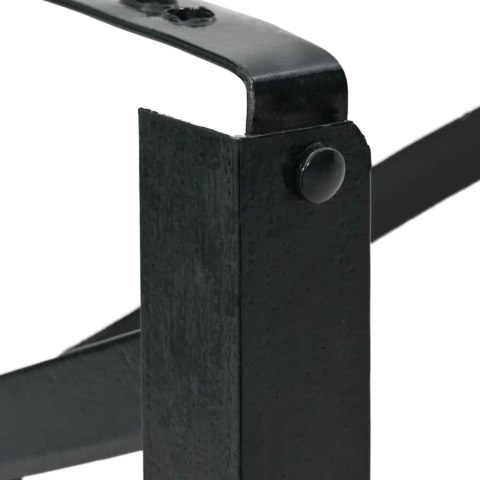 NOGI DO ŁAWKI PIWNEJ CZARNY STAL MALOWANA PROSZKOWO