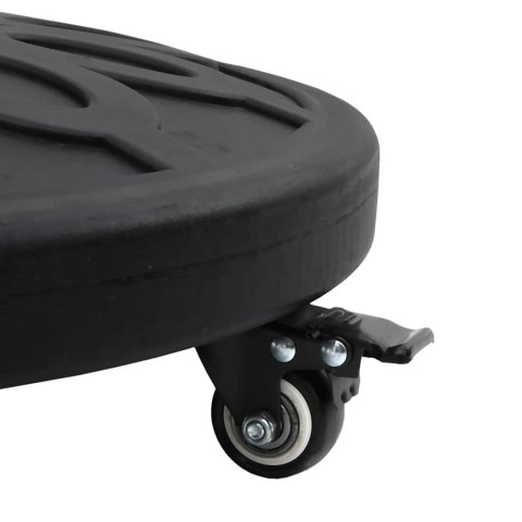 PODSTAWA DO PARASOLA ART DECO CZARNY Ø 45X39,5CM ŻELAZO