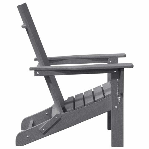 SKŁADANY FOTEL ADIRONDACK JASNOSZARY 80,5X74,5X92CM HDPE