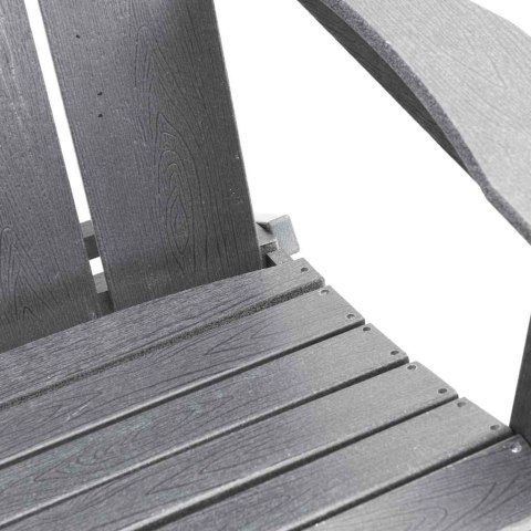 SKŁADANY FOTEL ADIRONDACK JASNOSZARY 80,5X74,5X92CM HDPE