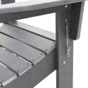 SKŁADANY FOTEL ADIRONDACK JASNOSZARY 80,5X74,5X92CM HDPE
