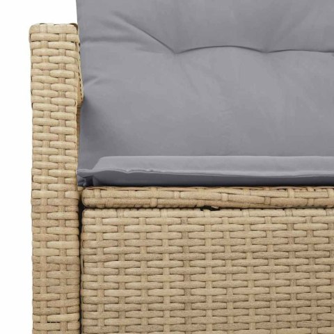 SOFA OGRODOWA Z PODUSZKĄ 120X62X69CM POLIRATTAN
