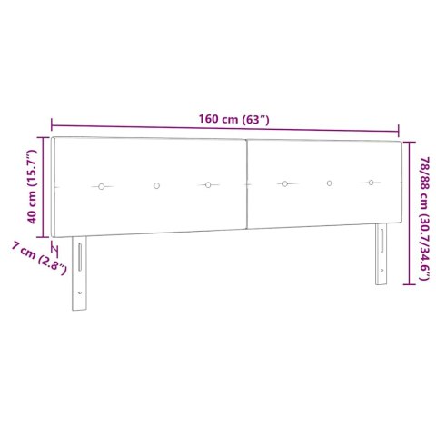 ZAGŁÓWEK RÓŻOWY 160CM AKSAMIT