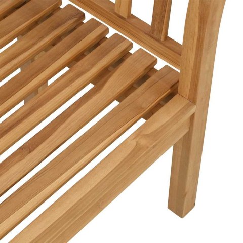 ŁAWKA BRĄZOWY 120X53,5X85CM LITE DREWNO TEKOWE