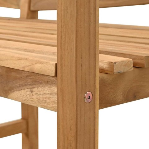 ŁAWKA BRĄZOWY 120X53,5X85CM LITE DREWNO TEKOWE