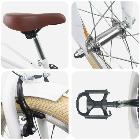 ROWER DZIECIĘCY 20 CALI 6-11 BIAŁY