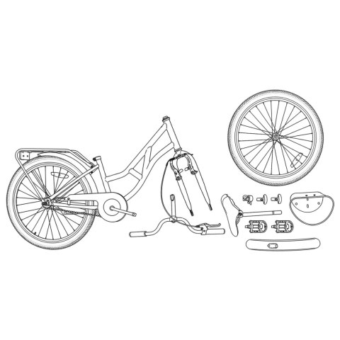 ROWER DZIECIĘCY 20 CALI 6-11 BIAŁY