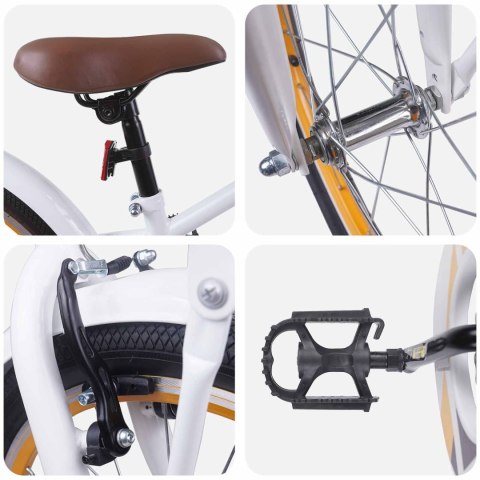 ROWER DZIECIĘCY 22 CALI OD 7 DO 12 LAT BIAŁY