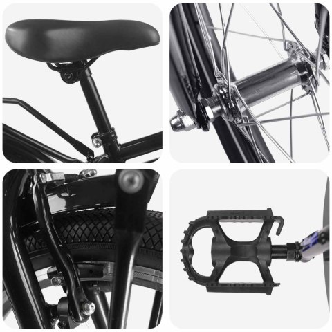 ROWER DZIECIĘCY 22 CALI OD 7 DO 12 LAT CZARNY