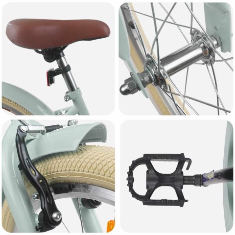 ROWER DZIECIĘCY 22 CALI OD 7 DO 12 LAT JASNOZIELONY