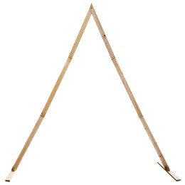 ŁUK ŚLUBNY JASNY BRĄZ 202X95X254CM LITE DREWNO SOSNOWE