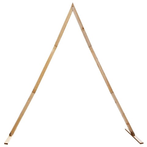 ŁUK ŚLUBNY JASNY BRĄZ 202X95X254CM LITE DREWNO SOSNOWE