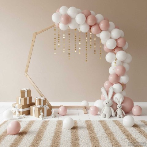 ŁUK ŚLUBNY JASNY BRĄZ 221X92X216CM LITE DREWNO SOSNOWE