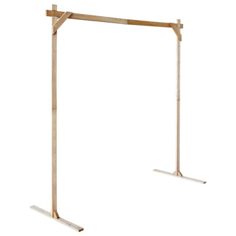 ŁUK ŚLUBNY JASNY BRĄZ 225X95X226CM LITE DREWNO SOSNOWE