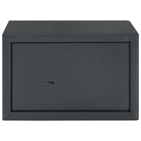 SEJF Z BLOKADĄ CIEMNO SZARY 31X20X20CM STAL