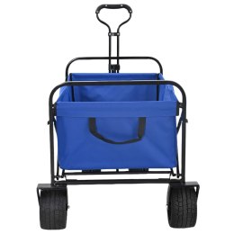 SKŁADANY WÓZEK RĘCZNY NIEBIESKI 89X63X96CM