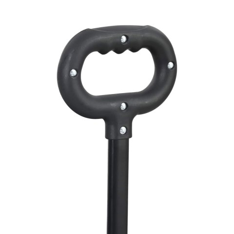 SKŁADANY WÓZEK RĘCZNY SZARY 105X56.5X116CM TKANINA OXFORD