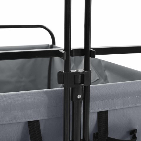 SKŁADANY WÓZEK RĘCZNY SZARY 89X63X96CM