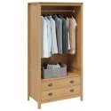 GARDEROBA MIODOWY BRĄZ 84X50X170CM LITE DREWNO SOSNOWE