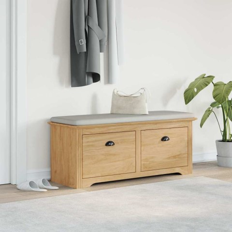 ŁAWKA DO KORYTARZA BODO MIODOWY BRĄZ 118X40X50CM