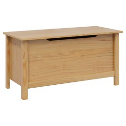 SKRZYNIA 90X40X45 CM MIODOWY BRĄZ LITE DREWNO SOSNA KUFER BOX PRZECHOWYWANIE