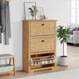 STOJAK NA BUTY Z SZUFLADĄ BODO MIODOWY BRĄZ 80X 35X 118CM