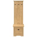 SZAFKA DO KORYTARZA BODO MIODOWY BRĄZ 50X40X156,7CM