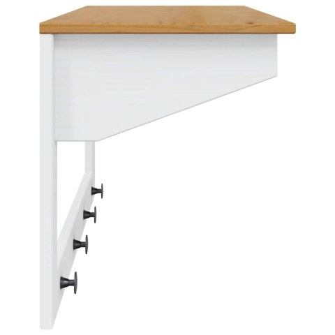 WIESZAK NA PŁASZCZE BIAŁY I BRĄZOWY MIÓD 90X35X41.5CM