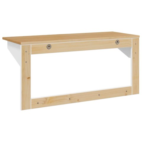 WIESZAK NA PŁASZCZE BIAŁY I BRĄZOWY MIÓD 90X35X41.5CM