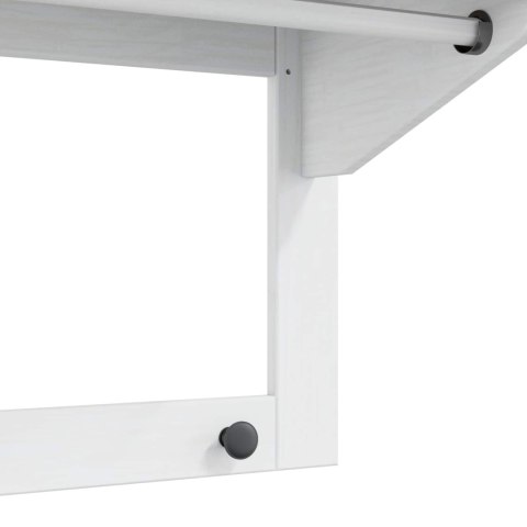 WIESZAK NA PŁASZCZE BIAŁY I BRĄZOWY MIÓD 90X35X41.5CM