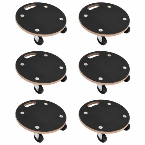 WÓZEK TRANSPORTOWY 6 SZT. SZARY SKLEJKA