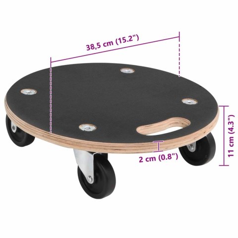 WÓZEK TRANSPORTOWY 6 SZT. SZARY SKLEJKA