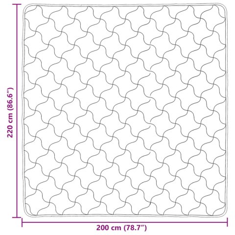 KOŁDRA NA CAŁY ROK PIKOWANA CIEMNOSZARY 200X220CM
