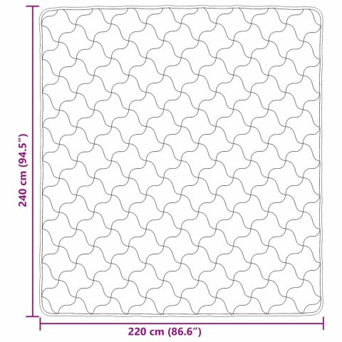 ZIMOWA KOŁDRA KREMOWY 220X240CM MIKROFIBRA I FLEECE TEDDY
