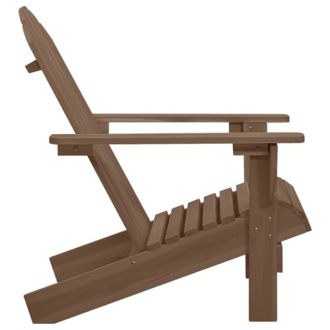 FOTEL OGRODOWY DREWNIANY BRĄZOWY