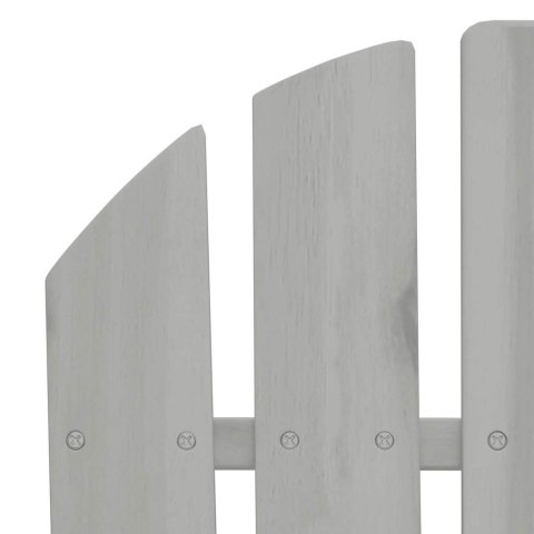 FOTEL OGRODOWY DREWNIANY SZARY