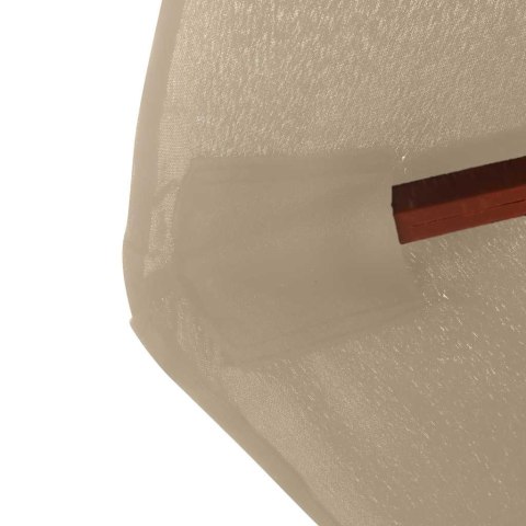 PARASOL OGRODOWY NA DREWNIANYM SŁUPKU 350CM TAUPE