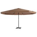 PARASOL OGRODOWY NA SŁUPKU ALUMINIOWYM 500CM TAUPE