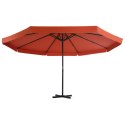 PARASOL OGRODOWY NA SŁUPKU ALUMINIOWYM 500CM TERAKOTA
