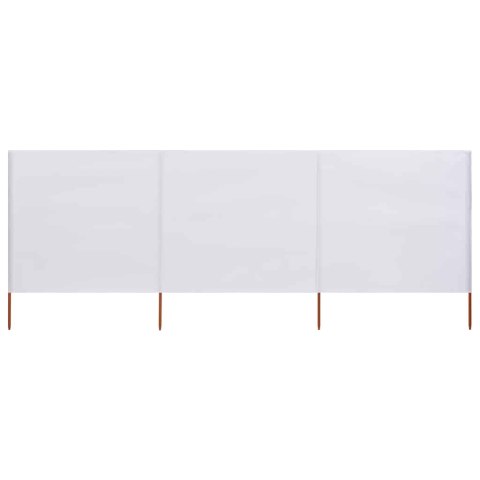 PARAWAN 3-SKRZYDŁOWY Z TKANINY 400X80CM PIASKOWY BIAŁY