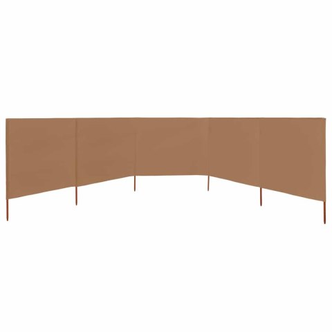 PARAWAN 5-SKRZYDŁOWY Z TKANINY 600X80CM TAUPE