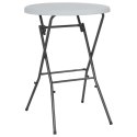 SKŁADANY STOLIK BAROWY BIAŁY 80X110CM HDPE