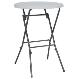 SKŁADANY STOLIK BAROWY BIAŁY 80X110CM HDPE