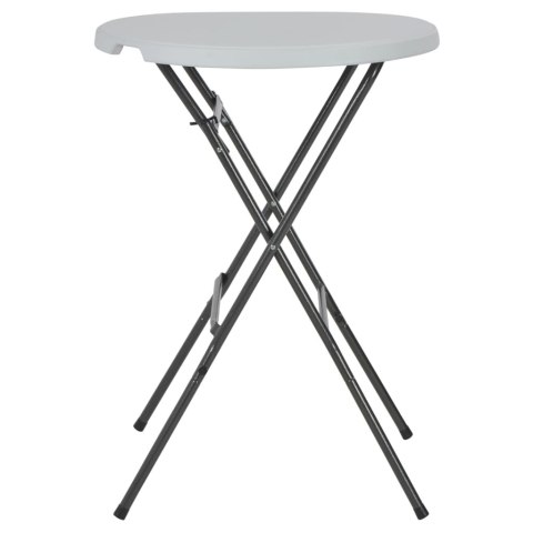 SKŁADANY STOLIK BAROWY BIAŁY 80X110CM HDPE