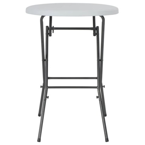 SKŁADANY STOLIK BAROWY BIAŁY 80X110CM HDPE