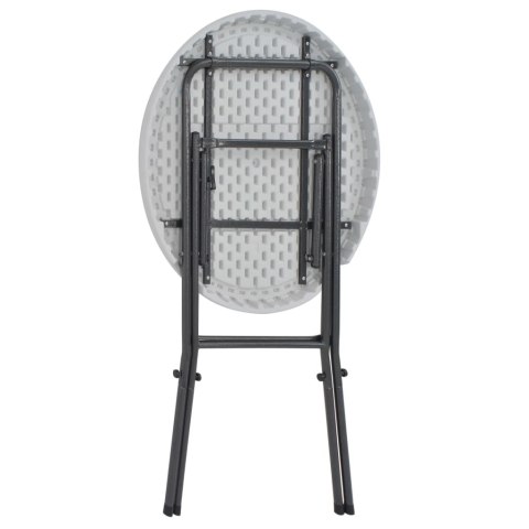 SKŁADANY STOLIK BAROWY BIAŁY 80X110CM HDPE