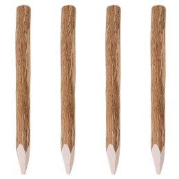 SŁUPKI OGRODZENIOWE SZPICZASTE 4 SZT. LESZCZYNA 90CM