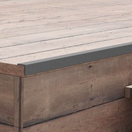 TARASOWE LISTWY KĄTOWE 5 SZT. WPC 170CM SZARE