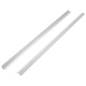 TARASOWE LISTWY KĄTOWE 5 SZT. ALUMINIUM 170CM SREBRNE