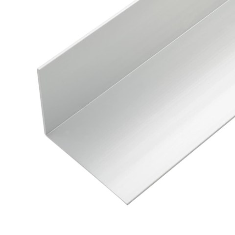 TARASOWE LISTWY KĄTOWE 5 SZT. ALUMINIUM 170CM SREBRNE